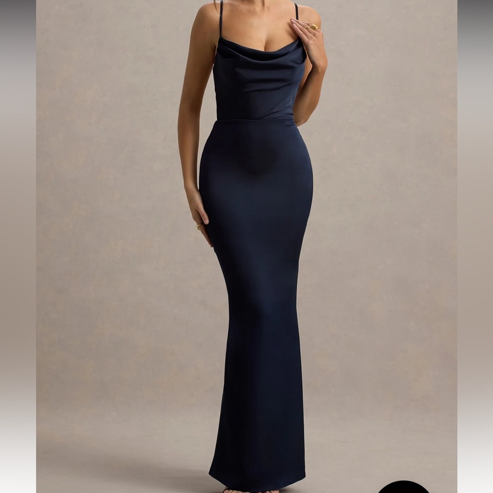 Club L London Midnight Blue Maxi Dress